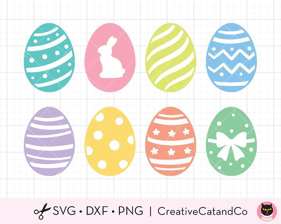 Easter Eggs with Pattern SVG Cut Files